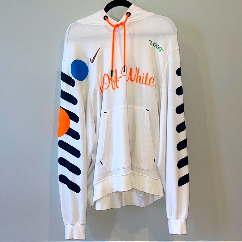 Nikelab x Off-White Mercurial NRG
X Hoodie 'White/Total Orange' 2018